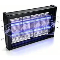 ibettertec Insektenvernichter Elektro UV LED Mückenlampe 40W mit 365nm Wellenläng, Insektenvernichter für Haushalt, Gastronomie,Werkstatt und Tierhaltung