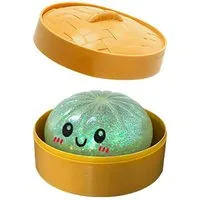 OLi Jumboball Heißer Glitzer-Dumpling-Squishy-Überraschungsbox: Bunte -Sensorik-Fidg, Spielzeuge, Anti-Stress-Quetschbälle
