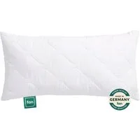 fan Microfaserkissen Kansas, mit Baumwollbezug und Reißverschluss, Füllung: 100% Microfaser, Bezug: 100% Baumwolle, in 40x80 oder 80x80 cm, Kopfkissen aus Microfaser, Made in Germany