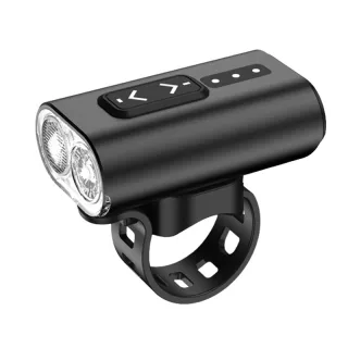 BIKIGHT Bicycle Headlight Aluminum Alloy IPX5 Waterproof 2000mAh Battery Type-C Charging Bike Front Light for Outdoor Cy
