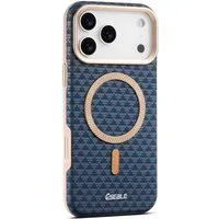 Wigento Handyhülle Für Apple iPhone 17 Pro Max ESEBLE Kunstleder TPU Magnet Hülle Blau, Magnetfunktion, Metall Kameraschutz