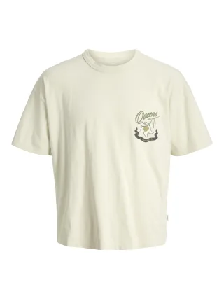 JACK&JONES - JORUPSTATE FRONT TEE SS CREW NECK JNR Antique White - Gr. - 152