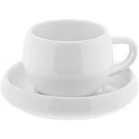 Almina Kaffeeservice Lissa Bonna Mokkatassen mit Untertellern (12-tlg), 6 Personen, Porzellan, 12-teiliges-Set