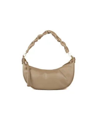 Giulia Monti Schultertasche Hell Taupe