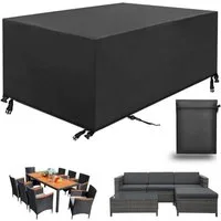 LuxusKollektion Gartenmöbel-Schutzhülle Abdeckplane Gartenmöbel Wasserdicht Schwarz 150x90x75cm 420D