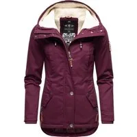 Marikoo Winterjacke Bikoo sportliche Damen Outdoor Baumwolljacke mit Kapuze