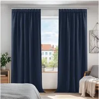 Deconovo Verdunkelungsvorhang Gardinen mit Kräuselband Blickdicht Vorhänge Wohnzimmer 2er Set, Vorhang Verdunkelung Vorhänge Kälteschutz Schlafzimmer Thermovorhang