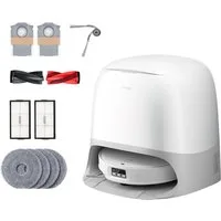 Roborock Nass-Trocken-Saugroboter Qrevo Curv 2 Pro X mit Wischfunktion, 60 W, mit Beutel, FlexiArm Design Seitenbürste, DuoDivide Bürste, autom. Moppreinigung.