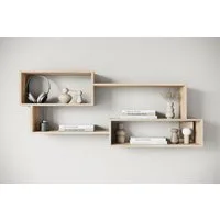 Home affaire Wandboard Wandregal Trio, 1-tlg., Ideal als Bücherregal, Dekoregal oder Ablage im Büro