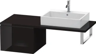 Duravit L-Cube Unterschrank für Konsole Schwarz Hochglanz 520x547x400 mm - LC583204040 LC583204040