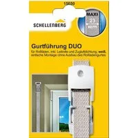SCHELLENBERG Rollladen-Gurtführung Duo für das Rollladensystem Maxi, für max. 2,3 cm Gurtbreite, Set, 1-St., inkl. Zugluftdichtung und Gurtleitrolle