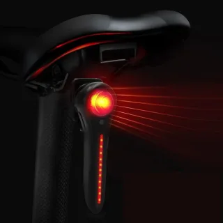 BIKIGHT Smart Brake Sensing Bike Taillight Light Sensing Rear Light 6 Lighting Modes IPX6 Waterproof Type-C Rechargeable