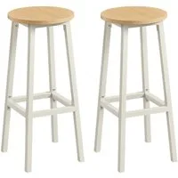 VASAGLE Barhocker Barstühle (Set, 2 St), Barhocker, 2er Set, Barstühle, 65cm/74cm