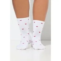 Ulla Popken Kuschelsocken Kompressions-Strümpfe starke Stützklasse Herzen