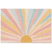 MuchoWow Fußmatte Illustration - Sonne - Pastellfarben, Rechteckig, innen Schmutzfangmatte, Tür, Schmutzfänger Flur, Teppich 60x40 cm