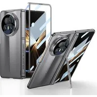 Wigento Handyhülle Für Honor Magic V5 GKK dünne Magnetische Hülle mit Schutzglas Grau, Ultradünn, magnetisch, seitlicher Schutz