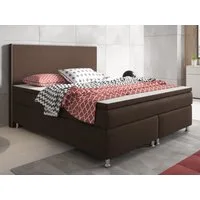 inter Boxspringbett King S Webstoff mit 7 Zonen Taschenfederkernmatratzen und Topper (180x200 cm, mit 7 Zonen Taschenfederkernmatratzen und Topper), Taschenfederkern-Komfort, gepolstertes Kopfteil, inklusive Matratzen