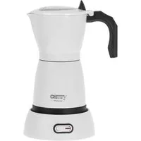 Camry Espressokocher, Elektrische Moka Kanne, 6 Tassen, 300 ml, weiß