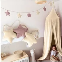 lilimaus Wimpelkette Sternenkette für Kinderzimmer - handgenähte Stoff-Girlande, handgefertigte Stoff-Girlande ca. 300 cm - Wimpel oder Sterne