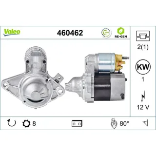 Valeo Starter 1,0 kW Citroen C1 Peugeot 107 Toyota Aygo 460462