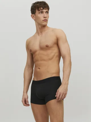 JACK&JONES - JACWAISTBAND TRUNKS 3 PACK NOOS Black - Gr. - XXL