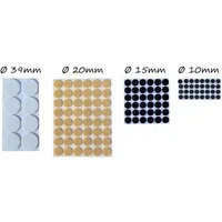 Best Choice Filzgleiter Möbelgleiter Filzgleiter Bodenschutz 124 Stück Rund Sortiment, (Set, 124 St), Selbstklebend Parkettschoner Kratzschutz Stuhlgleiter