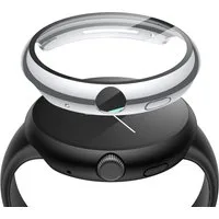 MSM Smartwatch-Hülle Hülle für Google Pixel Watch 4 45mm / 41mm Panzerfolie Schutzglas Case