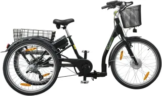 SachsenRad "T3A Trio II Faltbar mit Alarmanlage" 7 Gang Shimano Kettenschaltung Frontmotor 250 W