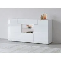 OTTO home Sideboard Toledo,Breite 159cm,moderne Anrichte mit dekorative Fräsungen,grifflos, Kommode viel Stauraum, Einlegeböden verstellbar,ohne Beleuchtung