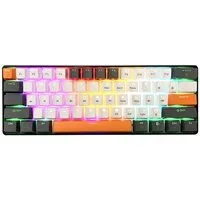 MEDIA-TECH ZONE 61 MT1258 QWERTY Gaming-Tastatur (Mechanische Gaming-Tastatur, mechanische Silent RED-Schalter)