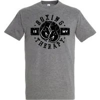 Youth Designz T-Shirt Boxen Is My Therapie Herren Shirt mit trendigem Frontprint