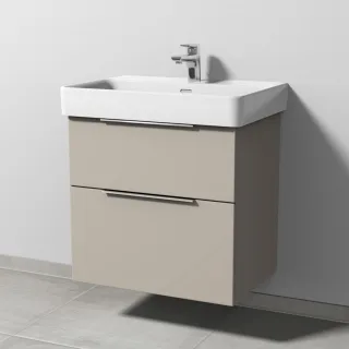 Sanipa 3way Waschtischunterbau zu Laufen Pro S Waschtisch mit 2 Auszügen, Kaschmir-Matt UP7671U
