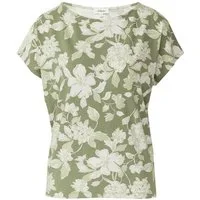 s.Oliver T-Shirt lockeres Shirt mit überschnittenen Schultern
