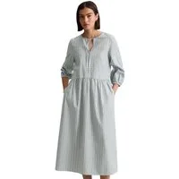 Marc O'Polo DENIM Midikleid aus Baumwoll-Dobby
