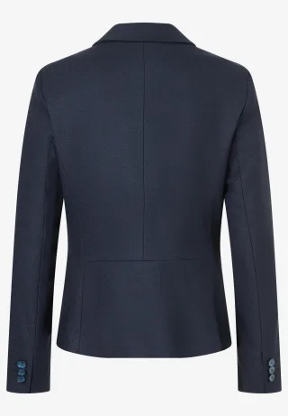MORE & MORE - Struktur-Blazer blau - Gr. - 42