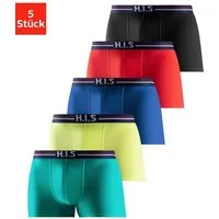H.I.S Boxer Boxershorts für Herren (Packung, 5-St) mit Streifen und Markenlogo im Bund