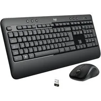 Logitech Funk Tastatur und Maus-Set, Handballenauflage, QWERTZ 920-008675 Tastatur- und Maus-Set, Handballenauflage