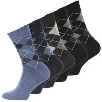 Cotton Prime® Socken Karo Classics (10-Paar)