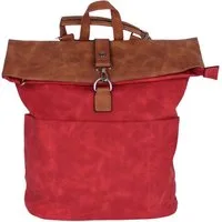 MIRROSI Tagesrucksack Damen auch als Crossbody Bag 2 in 1, Elegant (32x(38+8)x12cm - Kompakte Größe), aus hochwertigem Kunstleder, Rucksack, Daypack