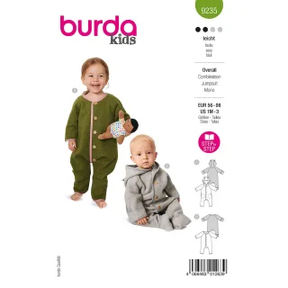 burda Schnitt 9235 „Baby-Overall Walkloden“