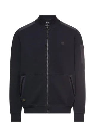camel active - fleXXXactive® Sweatjacke mit Reißverschluss dark navy - Gr. - M