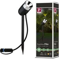 Paulmann LED Gartenstrahler Plug & Shine, Plug & Shine, LED fest integriert, Warmweiß, LED-Modul, 3000K 24V Anthrazit