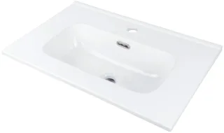 Neuesbad Serie 100 Waschbecken Einbau Weiß 600x385MM NB1DECTU6U6M1