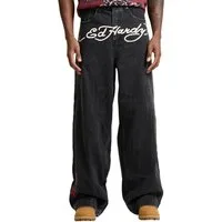 Ed Hardy Relax-fit-Jeans Jeans Ed Hardy Tattoo City Tiger Xxtra Tattoo-Stickereien