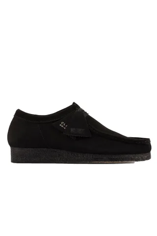 Clarks Originals Wallabee Schuh Schwarz Wildleder