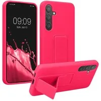 kwmobile Handyhülle kwmobile Handyhülle für Samsung Galaxy S24 Plus, Hülle mit Fingerhalter und Standfunktion - Silikon Case Handy Cover