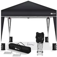 tillvex Pavillon tillvex® Pavillon 3x3m Wasserdicht Gartenzelt Faltpavillon Partyzelt, (3x3m wasserdicht, Pop-Up Faltpavillon höhenverstellbar, Partyzelt mit Tasche für Garten), Einfacher Aufbau in Minuten