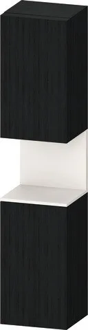 Duravit Qatego Hochschrank Eiche Schwarz Matt 400x360x1760 mm - QA1346L84160000 QA1346L84160000