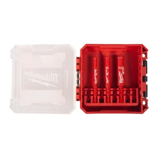 Milwaukee Diamantbohrer DIAMOND MAX 1/4 Hex 6, 8, 10 mm in PACKOUT kompatibler Box, 3-teiliges Set - 4932498368