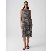 OPUS Trägerkleid Wicy bamboo aus Webware mit fließendem Fall Perlmuttknöpfe verleihen dem Look feine Eleganz